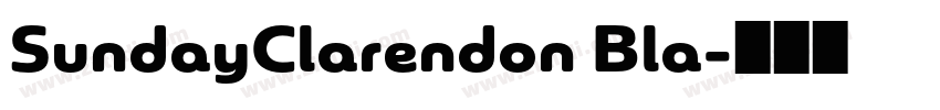 SundayClarendon Bla字体转换
